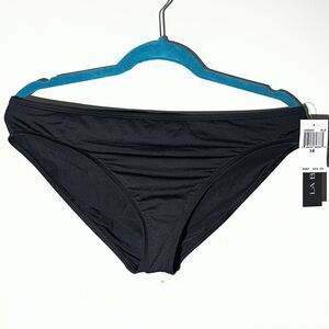La Blanca Women's Sz 14 Classic Bikini Bottoms Solid Black NWT  Island Goddess